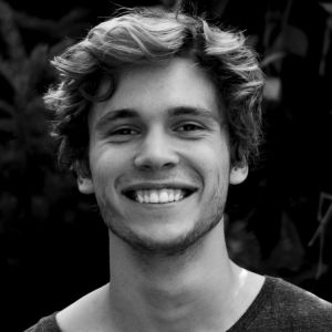 Remote developer working at a laptop