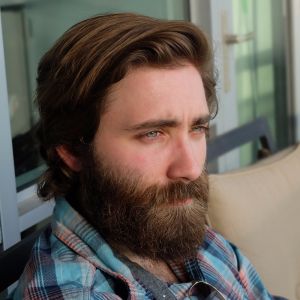 Remote team member smiling